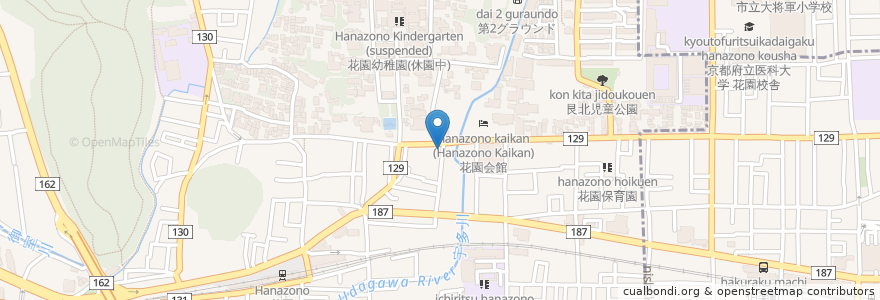 Mapa de ubicacion de 阿じろ en 일본, 교토부, 京都市, 右京区.