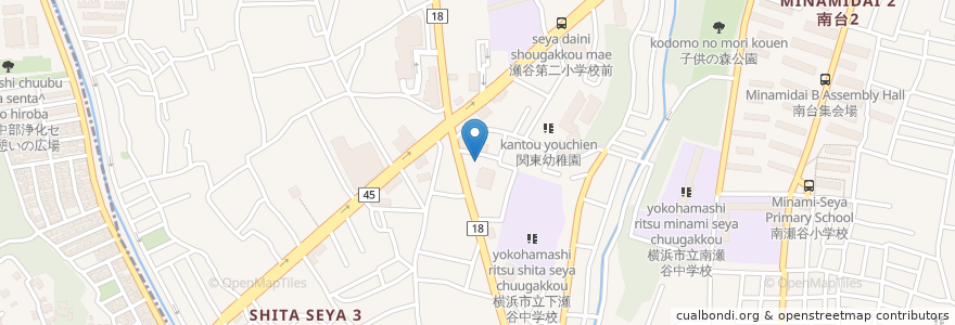 Mapa de ubicacion de TSUTAYA en Japón, Prefectura De Kanagawa, Yokohama, 瀬谷区.