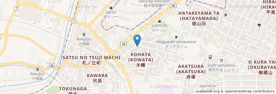 Mapa de ubicacion de とんかつ鈴 en 日本, 京都府, 宇治市.
