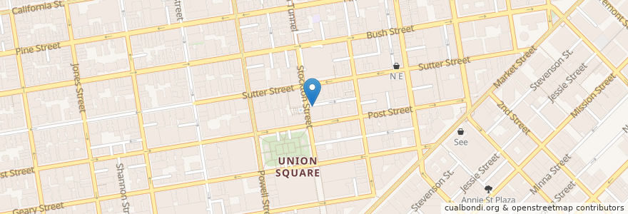 Mapa de ubicacion de Vessel en Stati Uniti D'America, California, San Francisco, San Francisco.