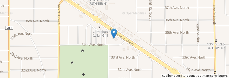 Mapa de ubicacion de Harold Seltzer's Steakhouse en Amerika Syarikat, Florida, Pinellas County, St. Petersburg.