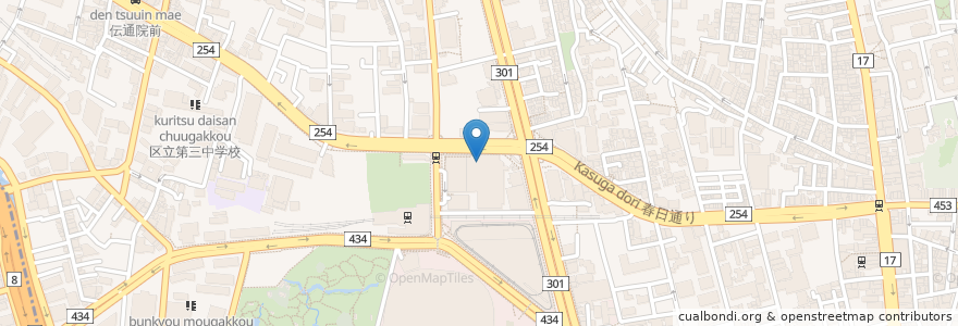 Mapa de ubicacion de エクセルシオール カフェ en 日本, 东京都/東京都, 文京区.