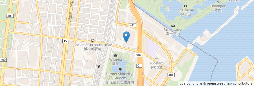 Mapa de ubicacion de エクセルシオール カフェ en Giappone, Tokyo, Minato.