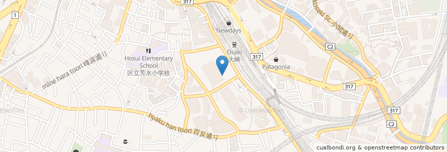 Mapa de ubicacion de エクセルシオール カフェ en 日本, 東京都, 品川区.
