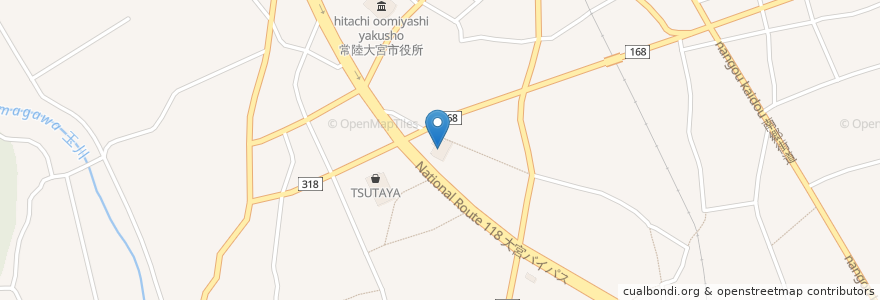 Mapa de ubicacion de ウエルシア en Japon, Préfecture D'Ibaraki, 常陸大宮市.