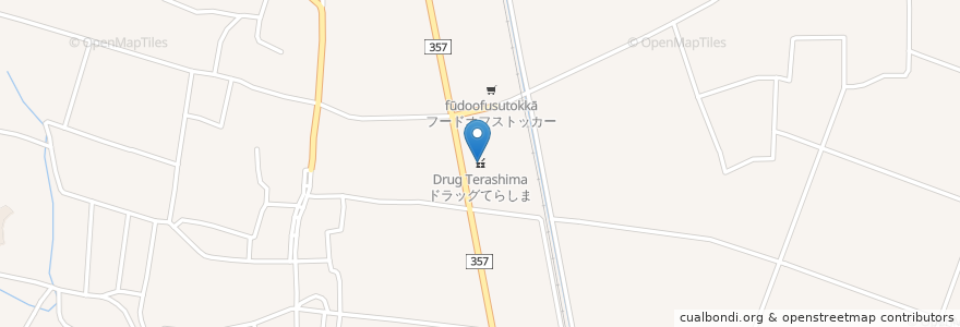 Mapa de ubicacion de Drug Terashima en Japan, Ibaraki Prefecture, Shimotsuma.