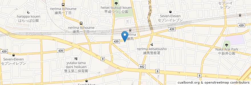 Mapa de ubicacion de ケンタッキーフライドチキン en 일본, 도쿄도, 練馬区.