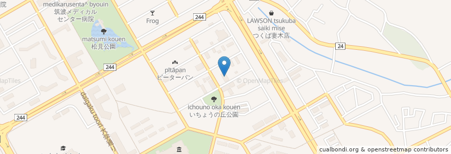 Mapa de ubicacion de ウエルシア薬局 en Japon, Préfecture D'Ibaraki, Tsukuba.