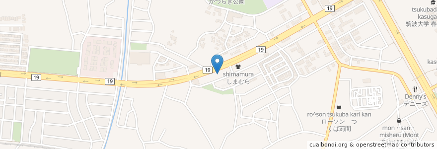 Mapa de ubicacion de ドラッグてらしま en 日本, 茨城県, つくば市.
