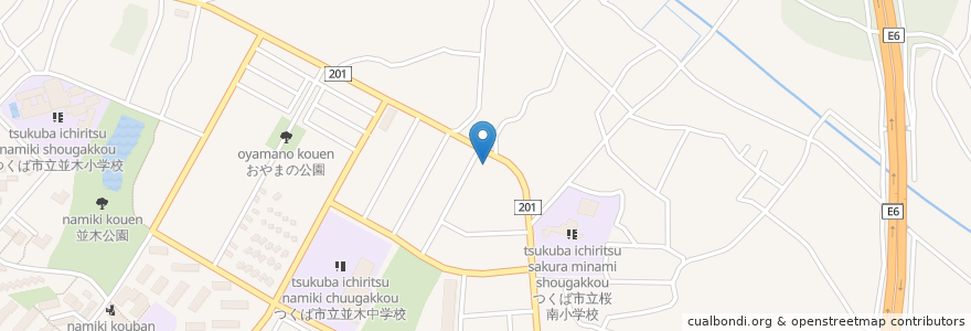 Mapa de ubicacion de ドラッグてらしま (Drug Terashima) en Япония, Ибараки, つくば市.