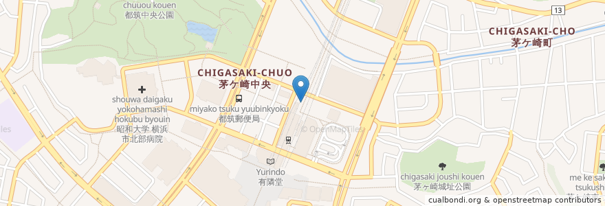 Mapa de ubicacion de マクドナルド en Giappone, Prefettura Di Kanagawa, 横浜市, 都筑区.