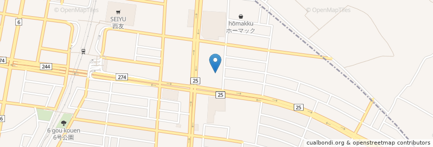 Mapa de ubicacion de ツルハドラッグ en 日本, 茨城県, 牛久市.