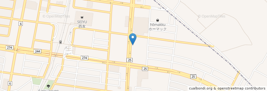 Mapa de ubicacion de すしおんど en 日本, 茨城県, 牛久市.