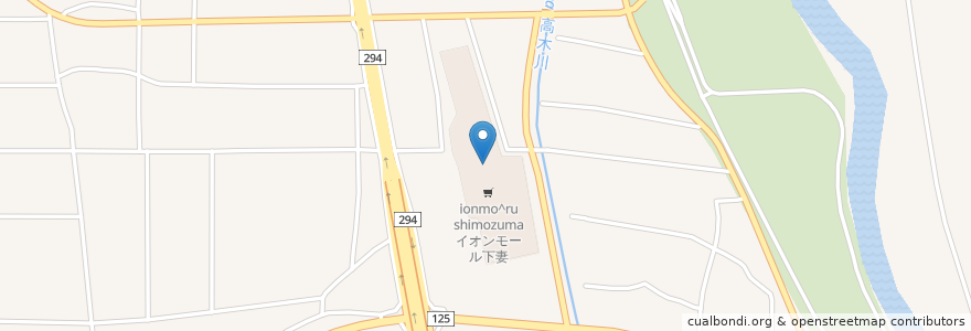 Mapa de ubicacion de スターバックス en Japão, 茨城県, 下妻市.