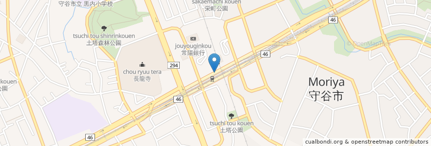 Mapa de ubicacion de タリーズコーヒー en Japon, Préfecture D'Ibaraki, 守谷市.