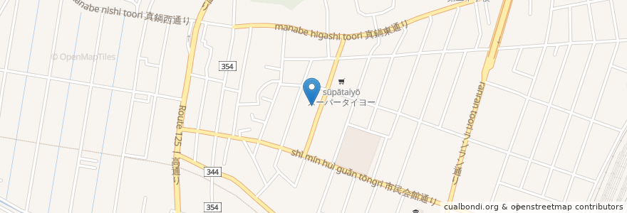 Mapa de ubicacion de 水戸信用金庫 en 日本, 茨城県, 土浦市.