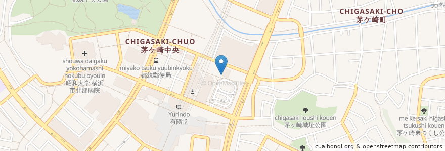 Mapa de ubicacion de 木村泌尿器皮膚科 en اليابان, كاناغاوا, 横浜市, 都筑区.