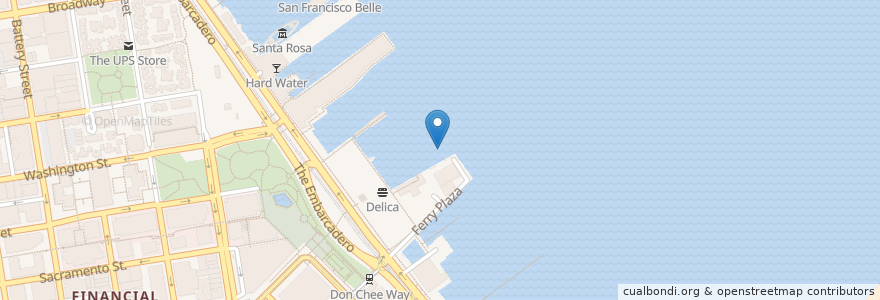 Mapa de ubicacion de Ferry Building Gate D en United States, California, San Francisco City And County, San Francisco.