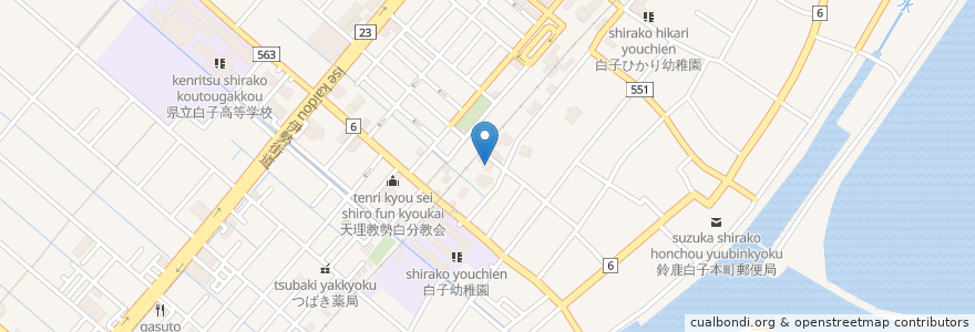 Mapa de ubicacion de しばた小児科 en Japón, Prefectura De Mie, 鈴鹿市.