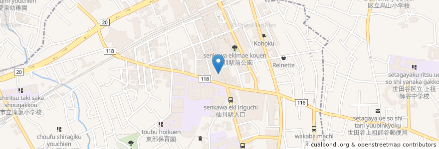 Mapa de ubicacion de Cafe Jr. en Japón, Tokio, Chofu.