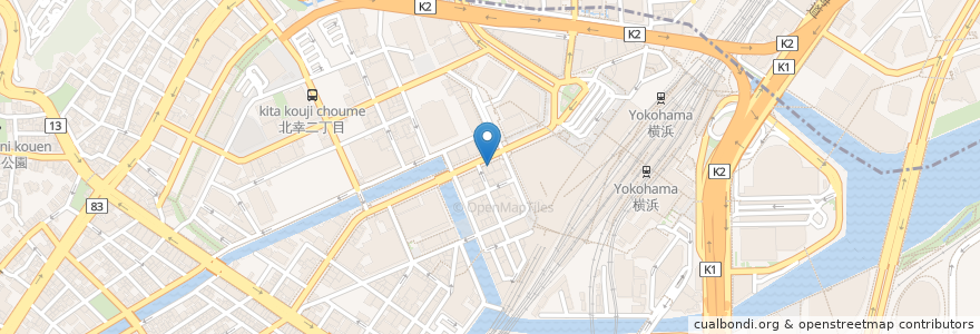 Mapa de ubicacion de ドトール 横浜南幸店 en Japan, Präfektur Kanagawa, Yokohama, 西区, 神奈川区.