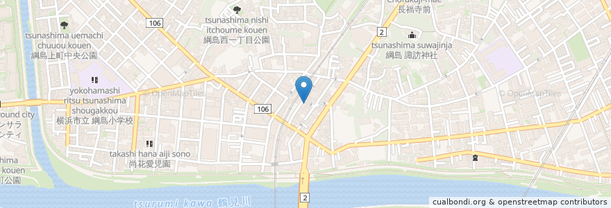 Mapa de ubicacion de みずほ銀行 en Giappone, Prefettura Di Kanagawa, 横浜市, 港北区.
