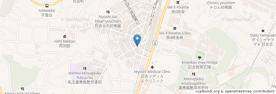 Mapa de ubicacion de 鳥よし en Japan, 神奈川県, Yokohama, 港北区.