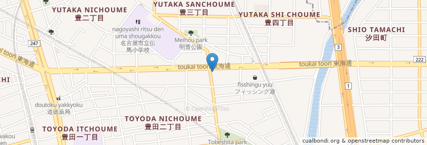 Mapa de ubicacion de セロリ en Jepun, 愛知県, 名古屋市, 南区.