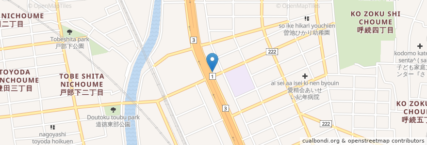 Mapa de ubicacion de Kygnus en Japan, Aichi Prefecture, Nagoya, Minami Ward.
