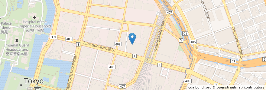 Mapa de ubicacion de スターバックス en Japon, Tokyo, 千代田区.