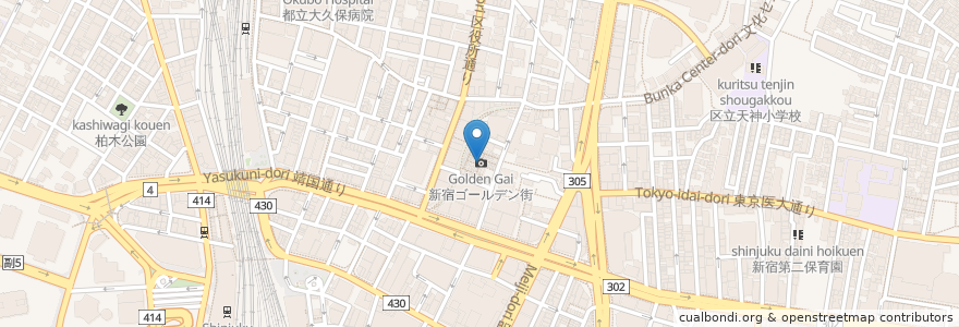 Mapa de ubicacion de BRIAN BAR en اليابان, 東京都, 新宿区.