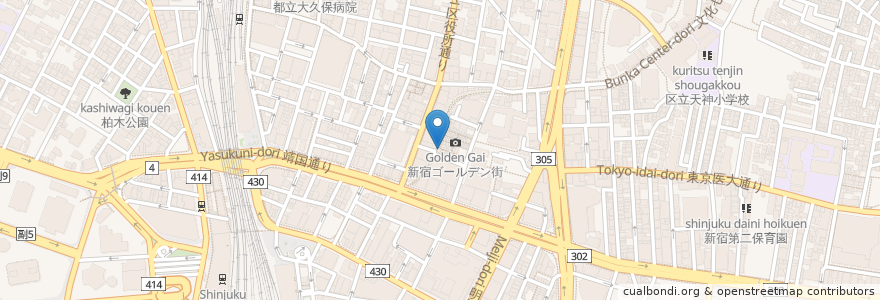 Mapa de ubicacion de ami en ژاپن, 東京都, 新宿区.