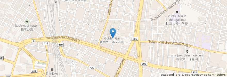 Mapa de ubicacion de 石の花 en 日本, 东京都/東京都, 新宿区/新宿區.