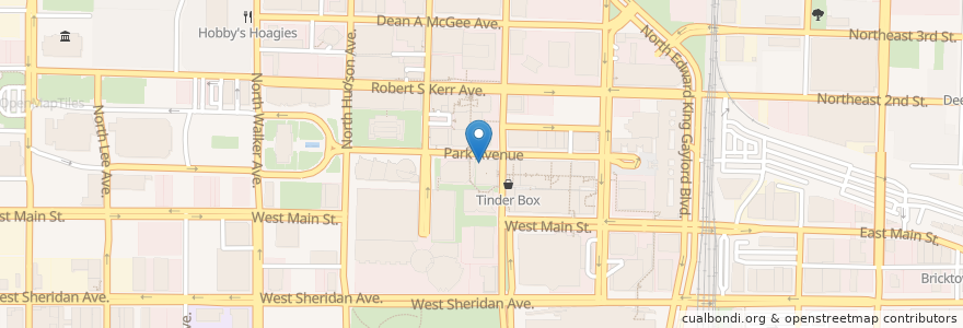 Mapa de ubicacion de MidFirst Bank en 미국, 오클라호마, Oklahoma City, Oklahoma County.