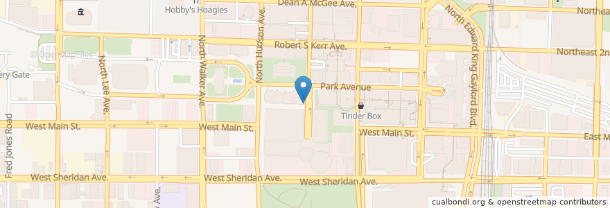 Mapa de ubicacion de Hemingway Cafe en 미국, 오클라호마, Oklahoma City, Oklahoma County.