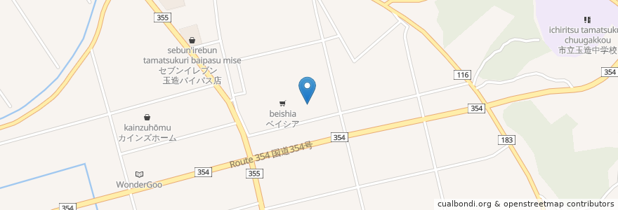 Mapa de ubicacion de モスバーガー en 日本, 茨城県, 行方市.