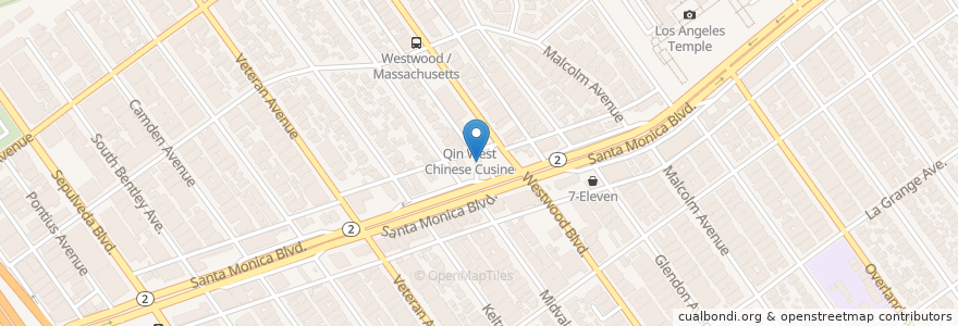 Mapa de ubicacion de Chevron en Amerika Syarikat, California, Los Angeles County, Los Angeles.