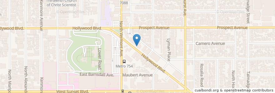 Mapa de ubicacion de Umami Burger en Estados Unidos Da América, Califórnia, Los Angeles County, Los Angeles.