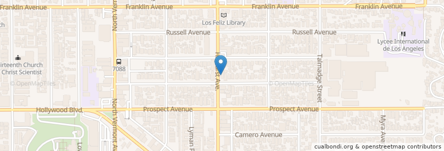 Mapa de ubicacion de Home Restaurant en United States, California, Los Angeles County, Los Angeles.