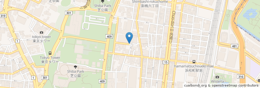 Mapa de ubicacion de 変幻自在 en ژاپن, 東京都, 港区.