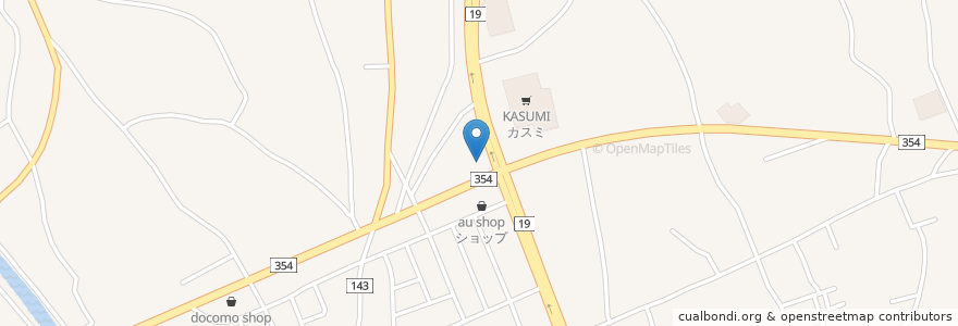 Mapa de ubicacion de ココス en 日本, 茨城県, 筑波市.