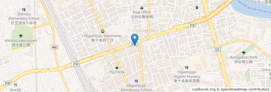 Mapa de ubicacion de コスモ石油 en 일본, 도쿄도, 北区.