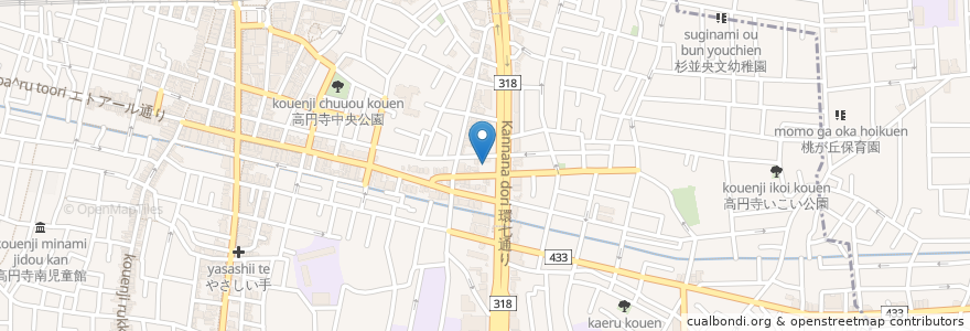 Mapa de ubicacion de ENEOS en 日本, 東京都, 杉並区.