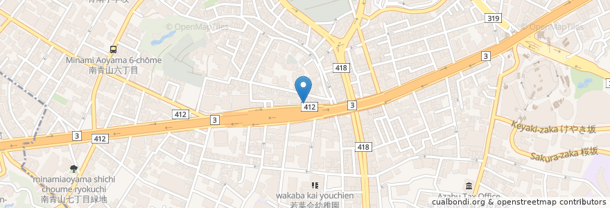Mapa de ubicacion de Gion kahara en Japón, Tokio, Minato.