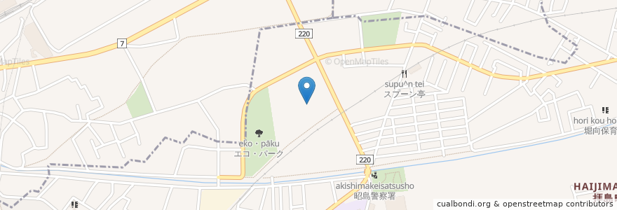 Mapa de ubicacion de 昭島市環境コミュニケーションセンター en 日本, 东京都/東京都.