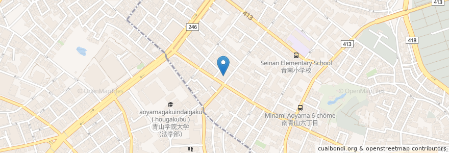 Mapa de ubicacion de ザ・マジェスティック en Japan, 東京都, 渋谷区.