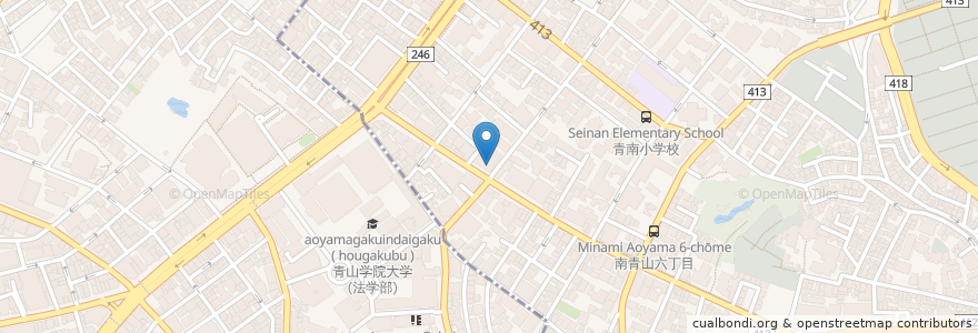 Mapa de ubicacion de SITAARA en Jepun, 東京都, 渋谷区.