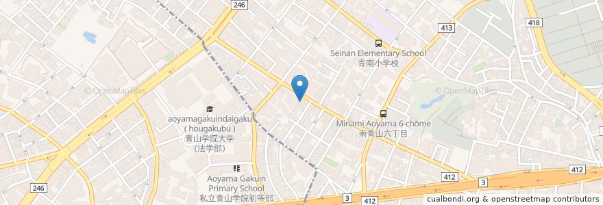 Mapa de ubicacion de 江戸平 en 日本, 東京都, 渋谷区.