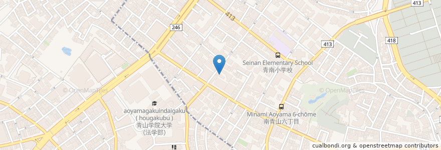 Mapa de ubicacion de フラミンゴ en Japão, Tóquio, 渋谷区.