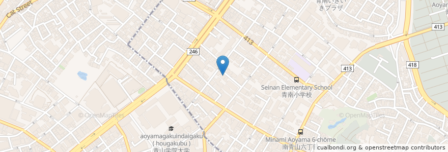Mapa de ubicacion de ニコライバーグマン ノム en Jepun, 東京都, 渋谷区.